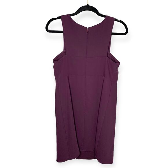 Amanda Uprichard deep plum purple sleveless mini dress women's size small - Picture 6 of 6